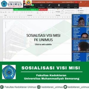 Read more about the article FAKULTAS KEDOKTERAN UNIVERSITAS MUHAMMADIYAH SEMARANG SELENGGARAKAN SOSIALISASI VISI MISI