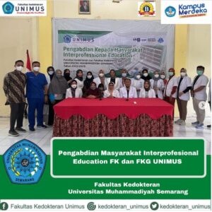 Read more about the article Pengabdian Masyarakat Interprofesional Education FK dan FKG UNIMUS